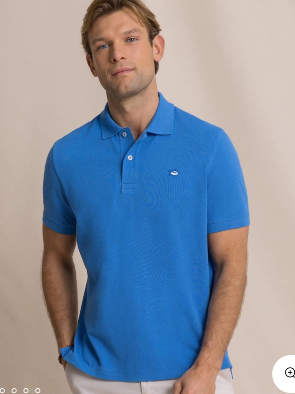 NWT Southern Tide Skipjack Polo Shirt in Heather Blue Lolite
